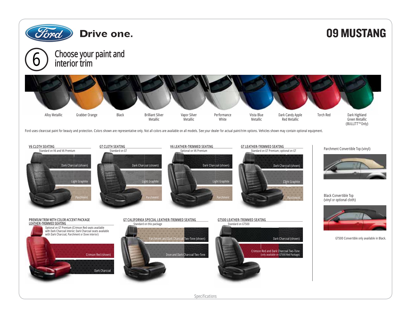 2009 Ford Mustang Brochure Page 6